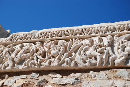 Ruins of the ancient Greek city Ephesusの写真素材