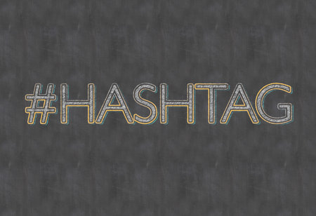 Hashtag Art Textの写真素材