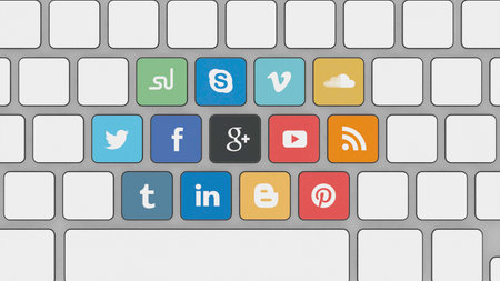 Press Your Social Media Sitesのeditorial素材