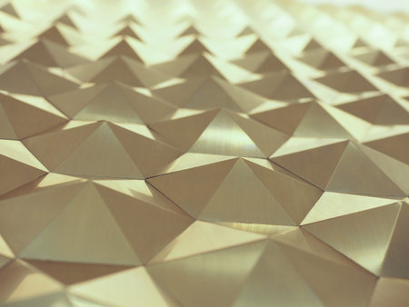 Silver low poly geometric abstract background in embossed triangular and polygon styleの写真素材
