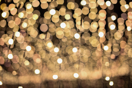 Bokeh lights from beautiful Christmas light decoration for background
