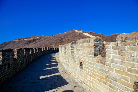 Great Wall of China Landscape - Tourist Attraction in Beijing, Chinaの写真素材