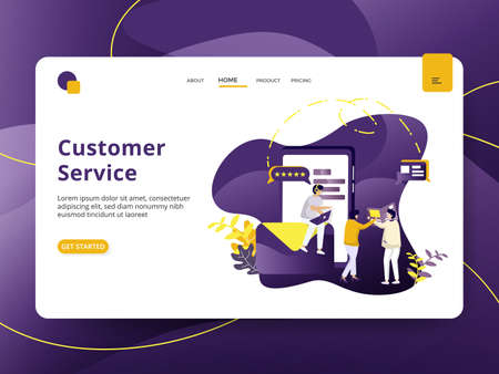 Landing page Digital Marketing modern style, can be used for landing pages, web, ui, banners, templates, backgrounds, posters - Vectorのイラスト素材