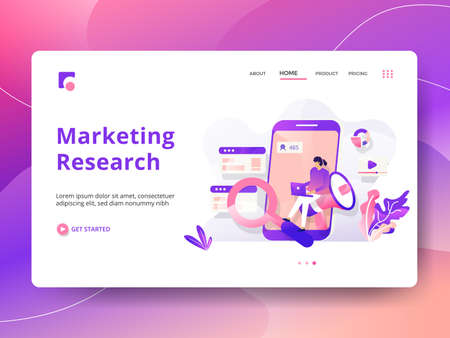 Landing Page Career Advancement vector illustration modern. Concepts for website and mobile app development. can use for Headers of web pages, templates, UI, web, banners, flyers.の写真素材