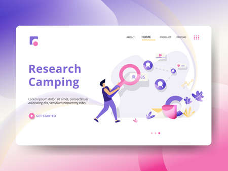 Web page design templates for Smart Ideas. Concepts for website and mobile app development. Modern style vector illustrationのイラスト素材
