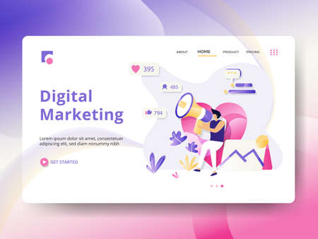 Web page design templates for Smart Ideas. Concepts for website and mobile app development. Modern style vector illustrationのイラスト素材