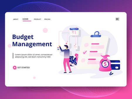 Landing Page Career Advancement vector illustration modern. Concepts for website and mobile app development. can use for Headers of web pages, templates, UI, web, banners, flyers.の写真素材