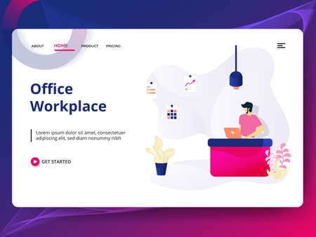 Web page design templates for Partnership Strategic. Concepts for website and mobile app development. can be used for landing pages, ui, banners, backgrounds. Illustration Modern style vectorのイラスト素材