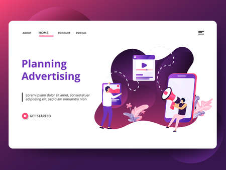 Online Course Illustration,the concept of E-Learning Education, can be used for landing pages, web, ui, banners, templates, backgrounds, flayer, posters, development.のイラスト素材