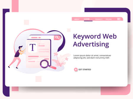 Online Course Illustration,the concept of E-Learning Education, can be used for landing pages, web, ui, banners, templates, backgrounds, flayer, posters, development.のイラスト素材