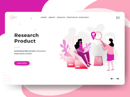 Flat illustration of Laboratory Diagnostics, the concept of men pouring liquid into a virus, fit to place on landing pages on websites and mobile website development.のイラスト素材