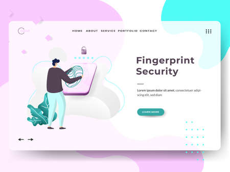 Flat illustration of Laboratory Diagnostics, the concept of men pouring liquid into a virus, fit to place on landing pages on websites and mobile website development.のイラスト素材