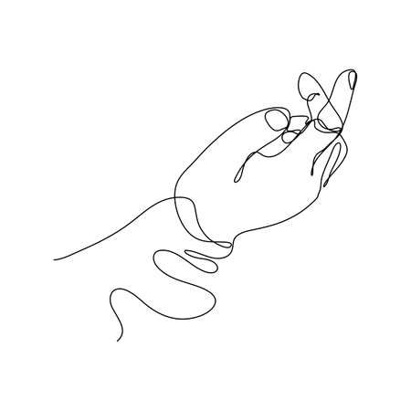 Abstract Human Hand One line drawing art singulart aesthetic simple Perfect for print, wall decor, phone case, shirt, sticker, pillow, acrylic, border, wallpaper, weddingのイラスト素材