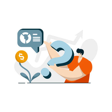 interest calculator icon flat Illustration for business finance loan color blue, orange, black, yellow, perfect for ui ux design, web app, branding projects, advertisement, socialのイラスト素材