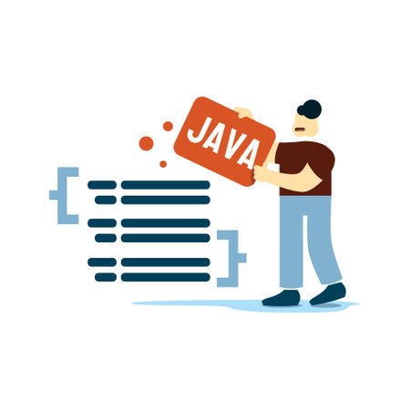 interface java UI and UX designers create functional web interface designs for websites and mobile apps. Concept of digital wireframing process. Orange and blue flat vector illustrのイラスト素材