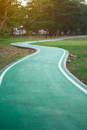 Sunrise above road.の写真素材