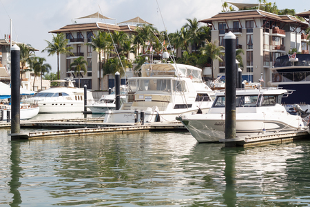 Many boats on seaのeditorial素材