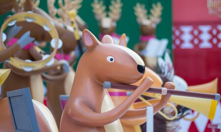 Toy decorations in Christmas festival and New Year.の写真素材