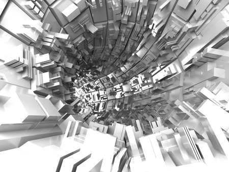 abstract futuristic background, 3d renderの写真素材