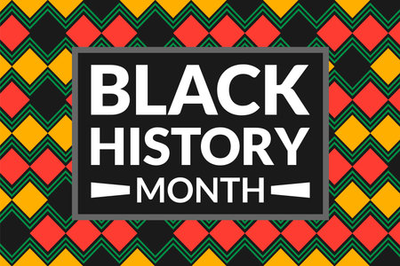 Black history month social media vector illustration design background marble pattern dark texture natural wave halftone dots paper craft wood chips watercolor concrete chalkboardのイラスト素材