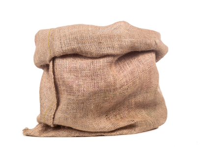 Empty burlap or jute bag.の写真素材