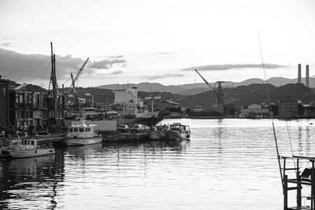 Fishing portのeditorial素材