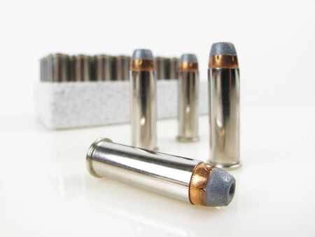 Close up view of hollow point bullet with shallow dofの写真素材