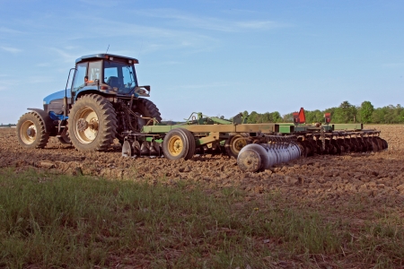 Modern agriculltural farm plowの写真素材