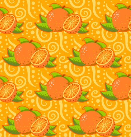 Detailed illustration of a pattern with two orangeThis illustration is saved in EPS10 with color space in RGB.Where possible, the objects have been grouped to make it easily editable or hidden.This illustration contains a transparency blends.のイラスト素材