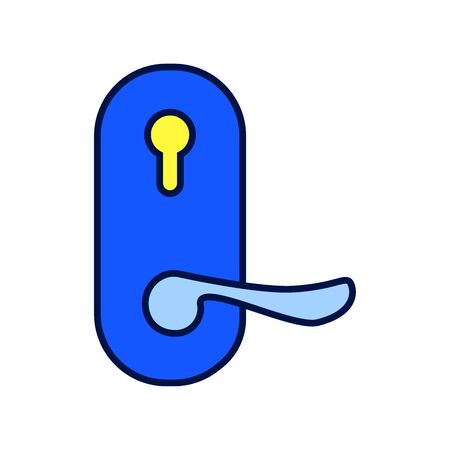 Door handle iconのイラスト素材