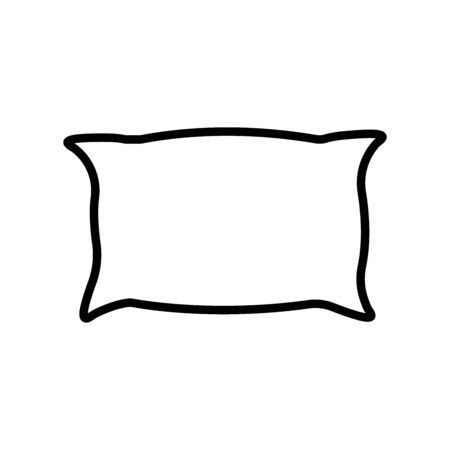 Pillow line iconのイラスト素材