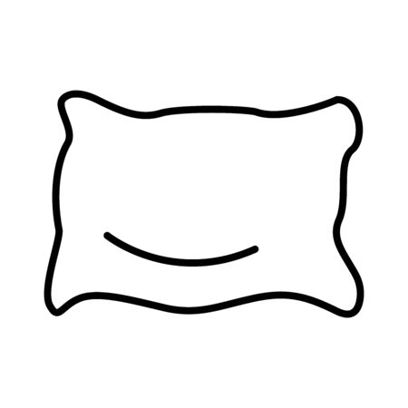 Pillow line iconのイラスト素材