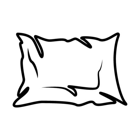 Pillow line iconのイラスト素材