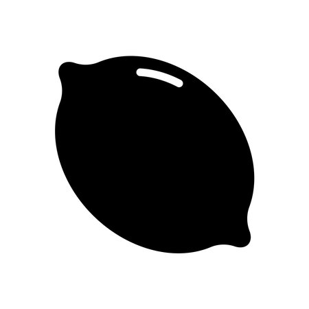 Lemon icon on white background. Vector illustration. Eps 10.のイラスト素材