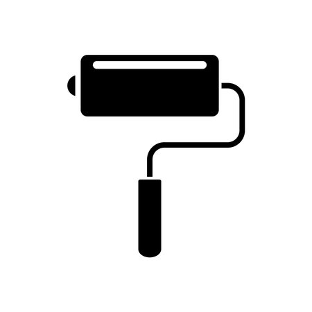 Paint roller icon. Vector illustration. Flat design style eps 10のイラスト素材
