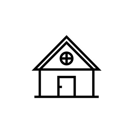 house icon vector design symbol of real estate for web and mobile appのイラスト素材