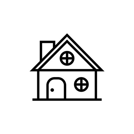 House icon. Home, real estate, property. Home concept. Can be used for topics like real estate, architecture, realtyのイラスト素材