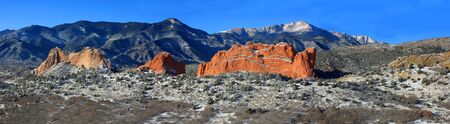 Garden of the Gods panoramicの写真素材