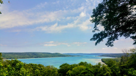 A view of Glen Lakeの写真素材