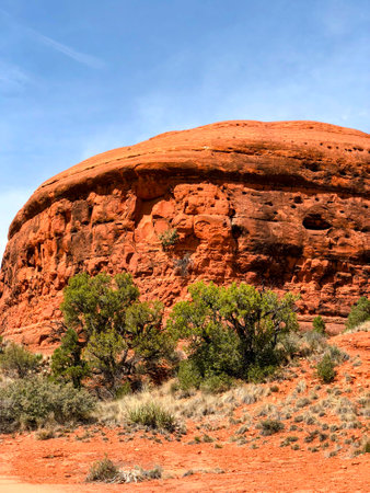 Close shot of Spaceship Rock in Sedona, Arizona.の写真素材