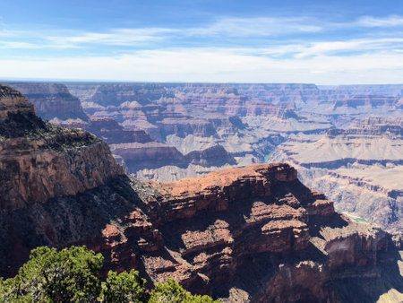 Red rock formation in the Grand Canyonの写真素材