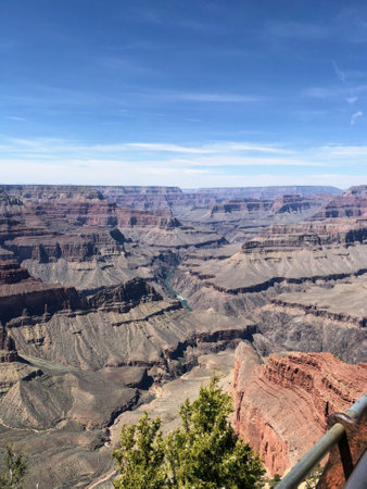 The Grand Canyon and Colorado Riverの写真素材