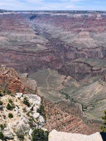 Hiking trails in the Grand Canyonの写真素材