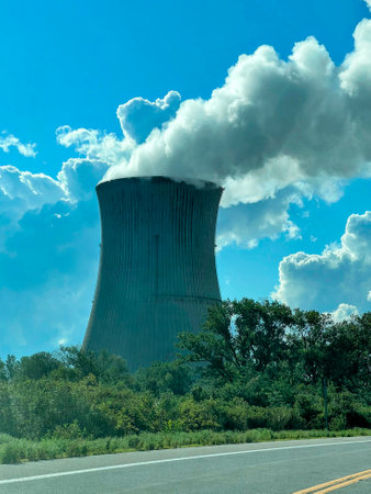 Nuclear Power Plant Cooling Towerの写真素材