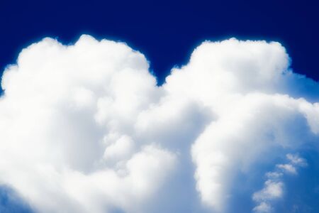 Blue gray cloudy spring sky natural backgroundの写真素材