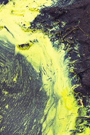 Chemtrail sprayed across the sky cause of rain water pollution backgroundの写真素材