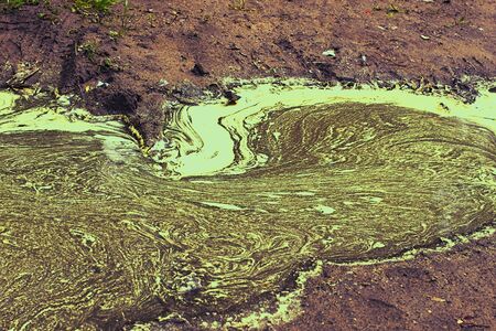 Chemtrail sprayed across the sky cause of rain water pollution backgroundの写真素材
