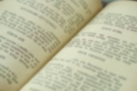Opened old german book's pages blurred close-up backgroundの写真素材