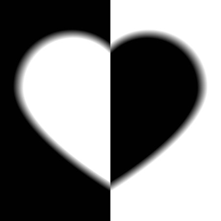 Two sides of loveの写真素材