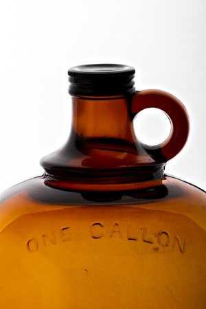 Big jug of drink that is slightly backlitの写真素材